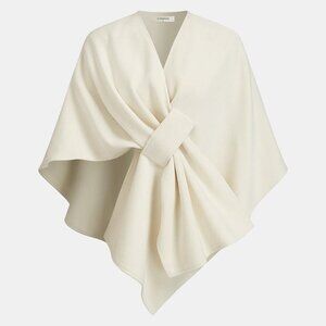 Commense Knot-Front Wrap Cloak NWT, Size M